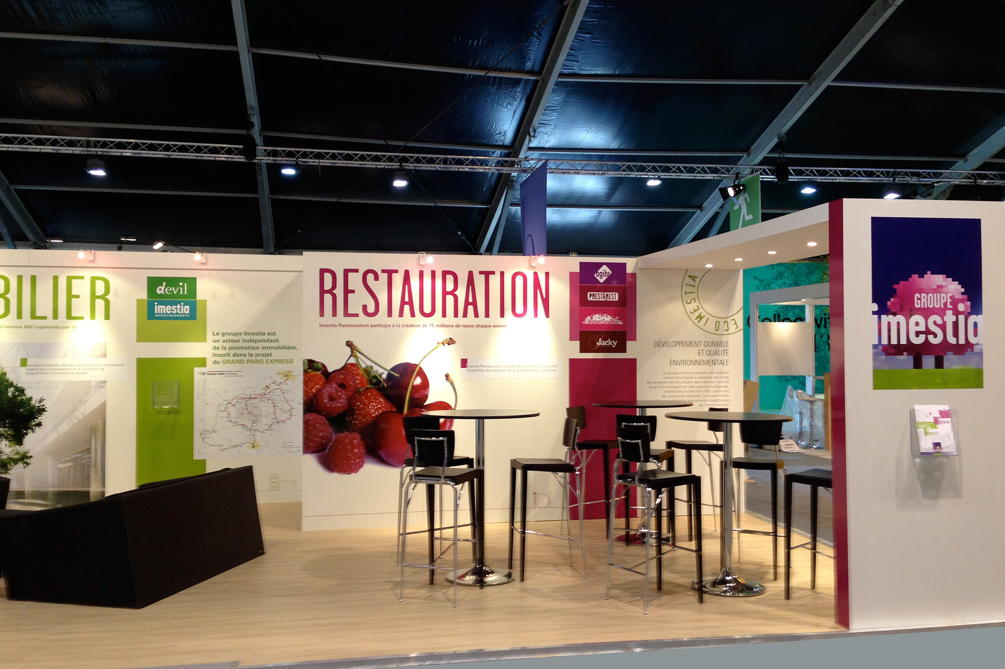 Habillage de stand professionnel