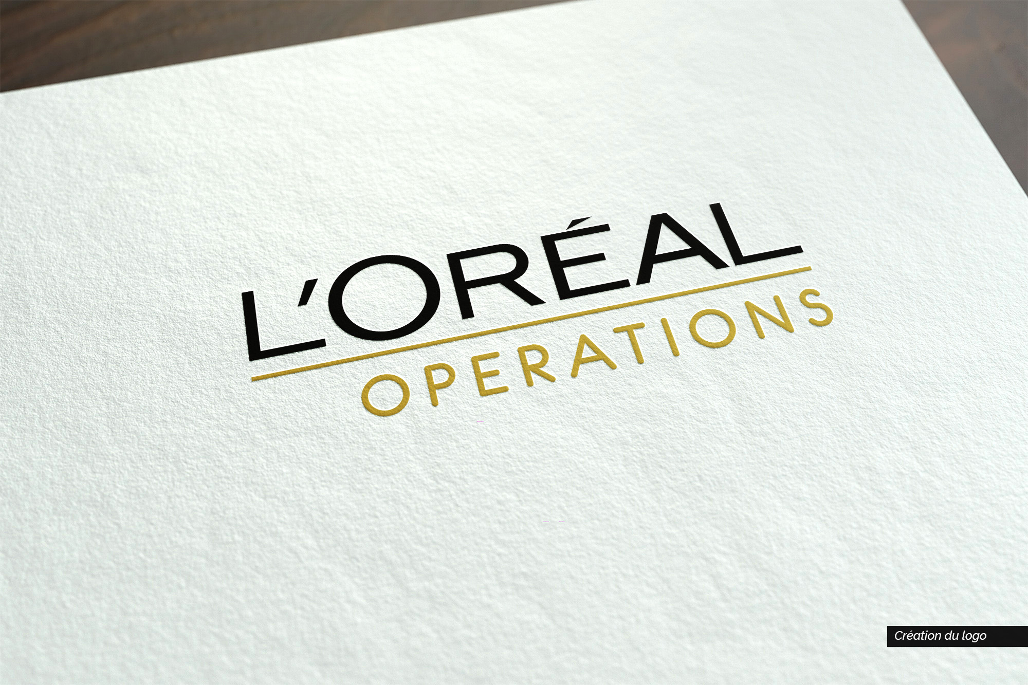 identité visuelle L'Oréal Opérations