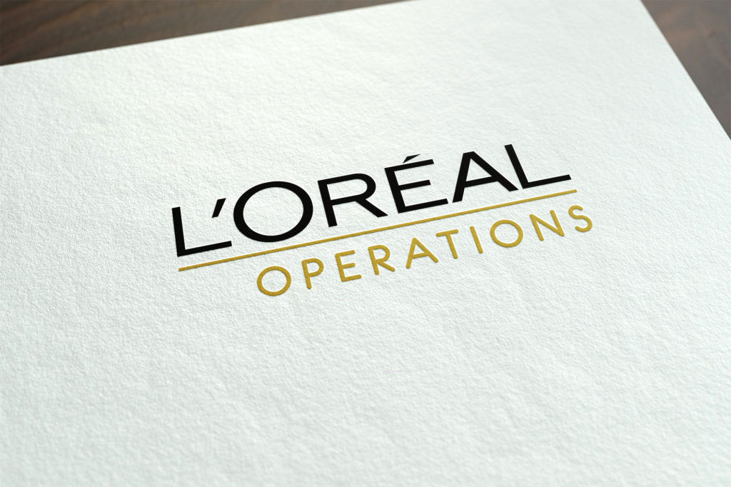 identité visuelle L'Oréal Opérations